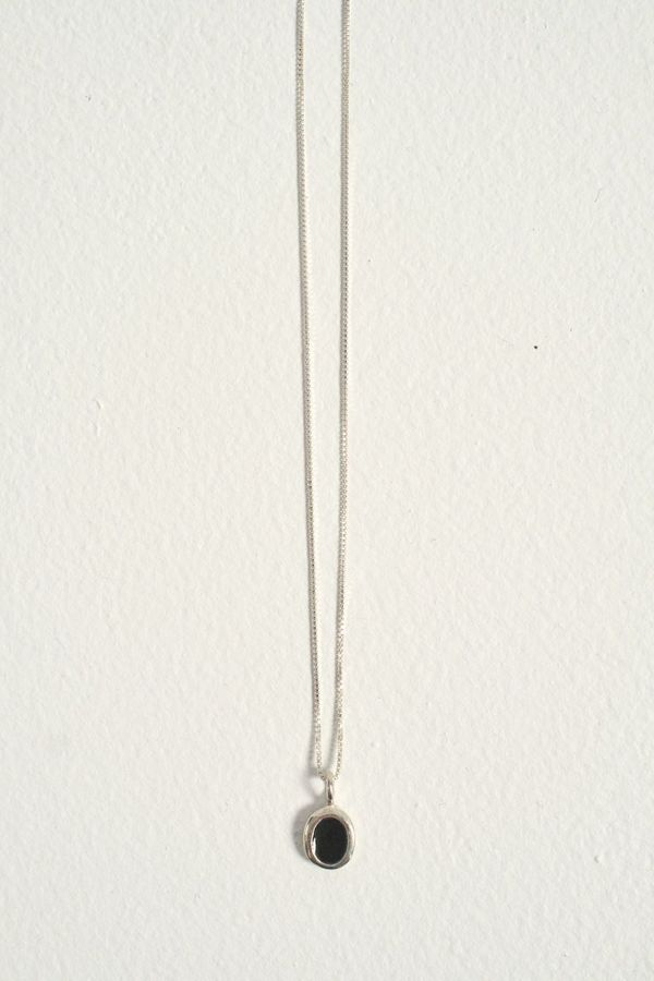 Another Feather Noir Small Platter Necklace Another Feather Noir Small Platter Necklace
