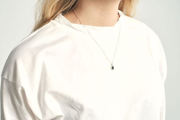 Another Feather Noir Small Platter Necklace Another Feather Noir Small Platter Necklace