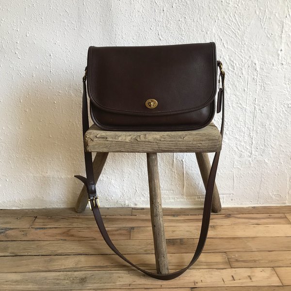 vintage COACH Crossbody City Bag - dark brown | Garmentory