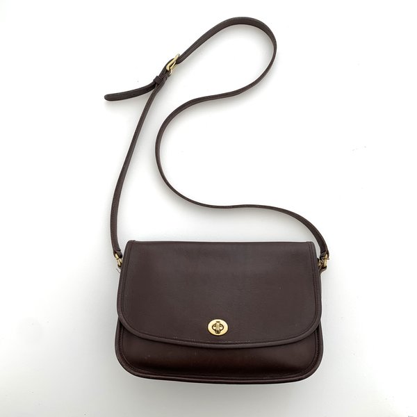 vintage COACH Crossbody City Bag - dark brown | Garmentory