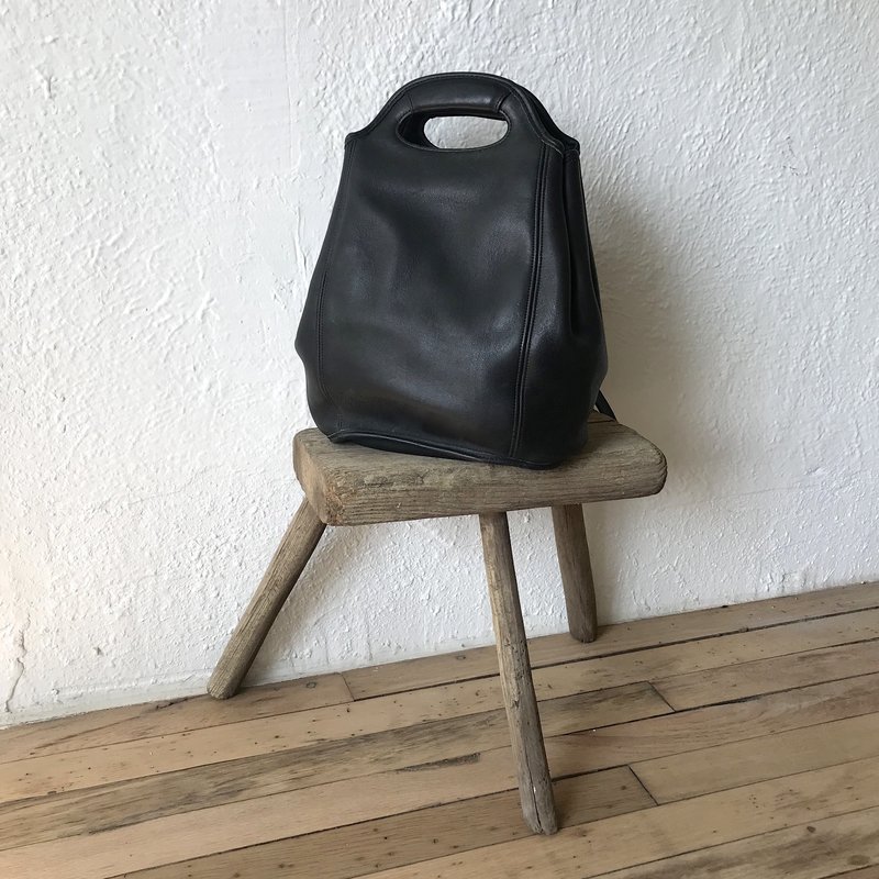 vintage Coach Leather Backpack - black | Garmentory