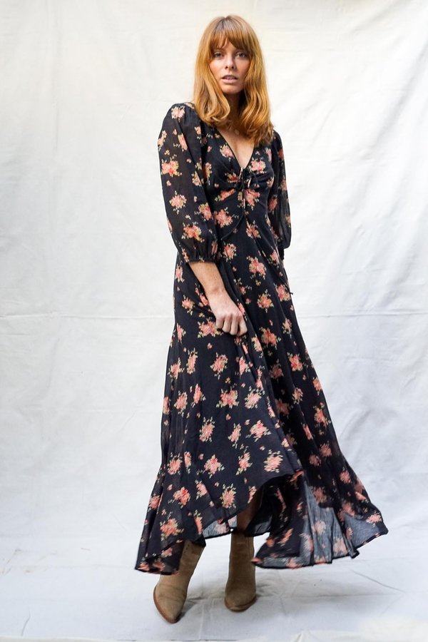 knee length dresses for ladies Free People Sweet Hearts Midi Dress