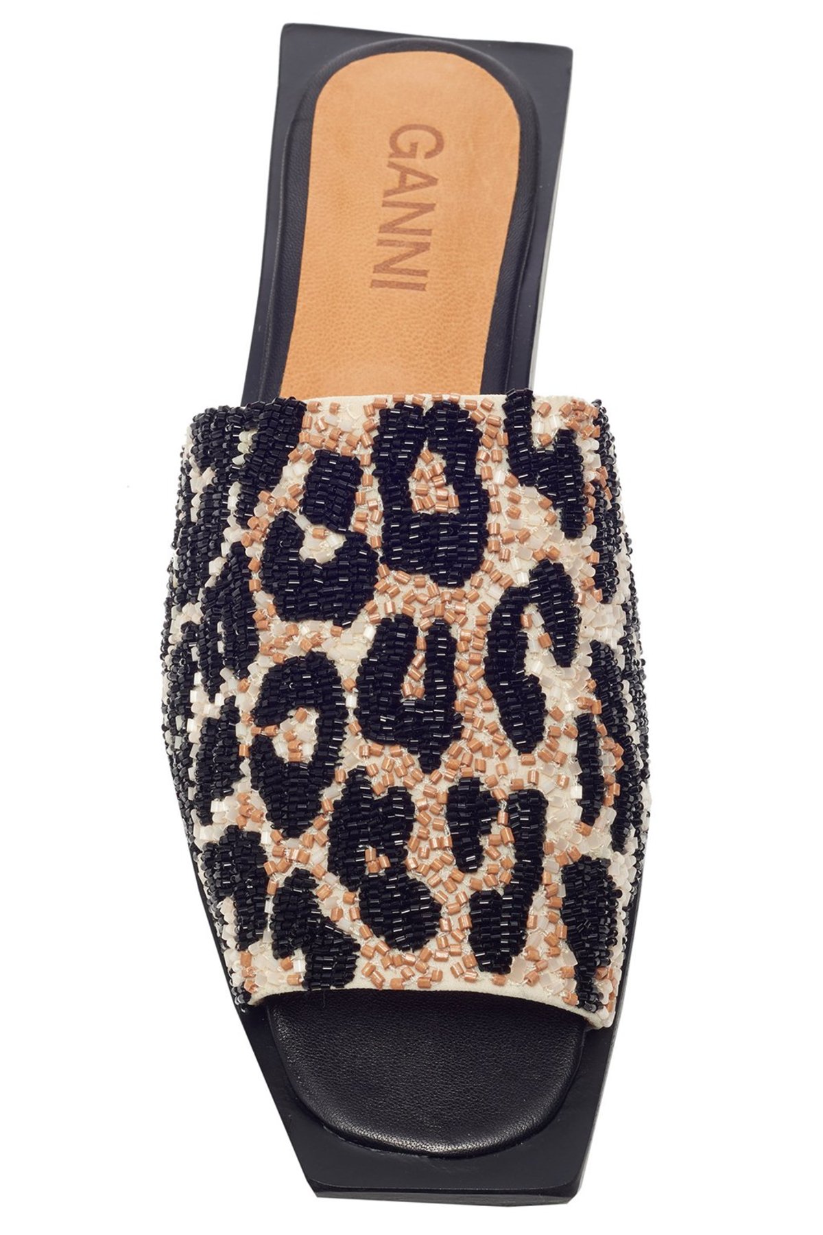 Animal Print Gucci Beaded Slides Gucci Beaded Cheetah Print Kitten