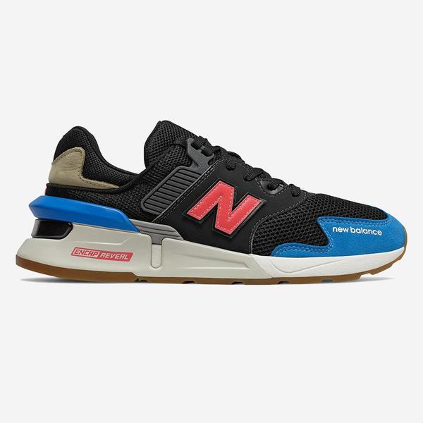 New Balance MS997JHZ Trainer - Black/Neo Classic Blue | Garmentory