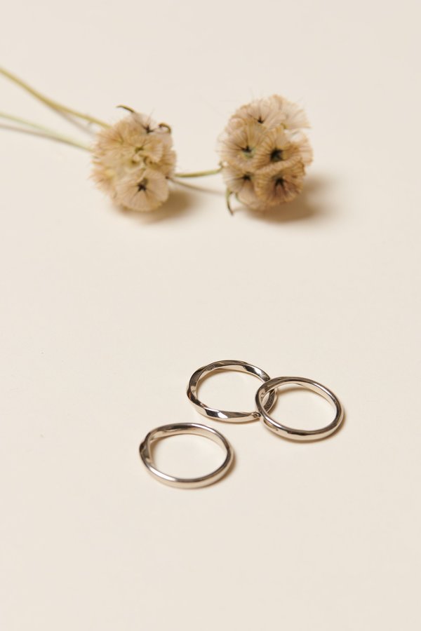 Soko Twist Stacked Rings - Silver Soko Twist Stacked Rings - Silver