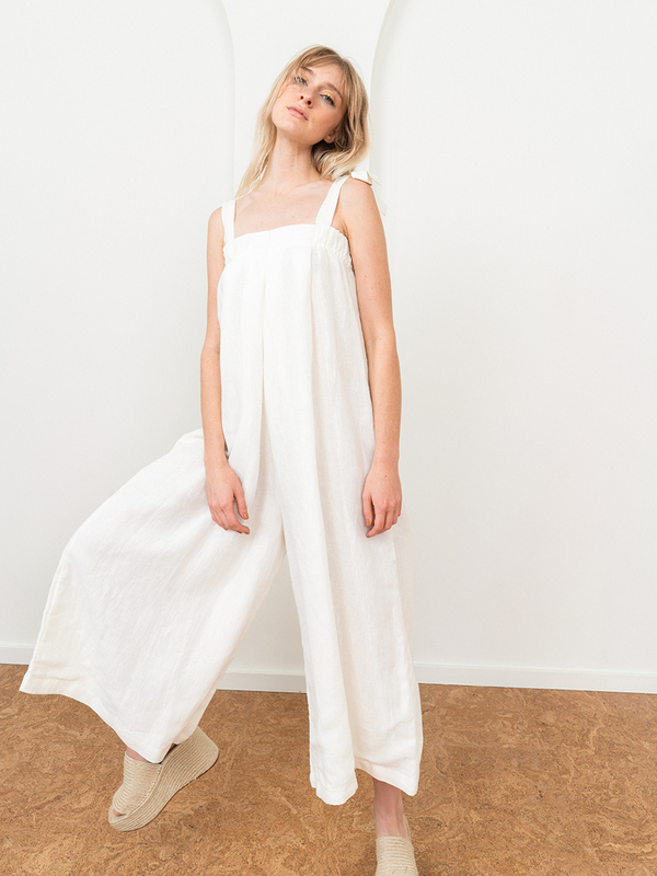 Tribe Alive Organic Linen Jumper - Ivory Tribe Alive Organic Linen Jumper - Ivory