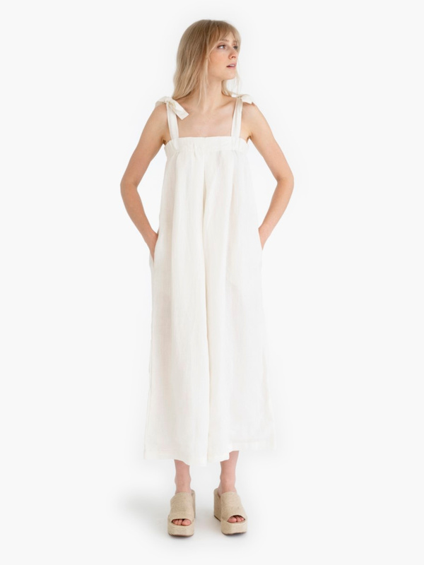 Tribe Alive Organic Linen Jumper - Ivory Tribe Alive Organic Linen Jumper - Ivory