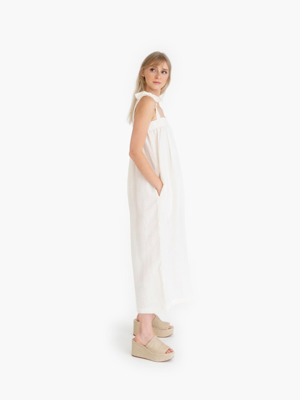 Tribe Alive Organic Linen Jumper - Ivory Tribe Alive Organic Linen Jumper - Ivory