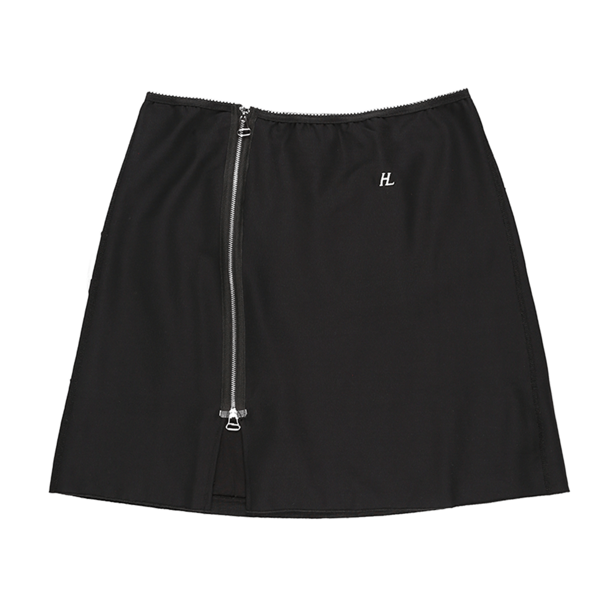 スカート Helmut Lang Flared Black Hosiery Skirt Women-s-Zip-Flared-Skirt-
