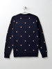 Maison Kitsuné ALL-OVER FOX HEAD EMBROIDERY SWEATSHIRT - NAVY - Thumbnail 2