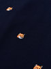 Maison Kitsuné ALL-OVER FOX HEAD EMBROIDERY SWEATSHIRT - NAVY - Thumbnail 4