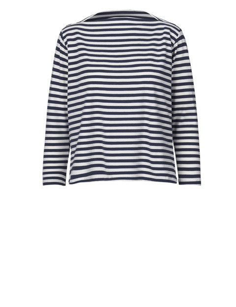 Just Female "Kath" Jersey Boatneck Nautical Striped Breton Top Just Female "Kath" Jersey Boatneck Nautical Striped Breton Top