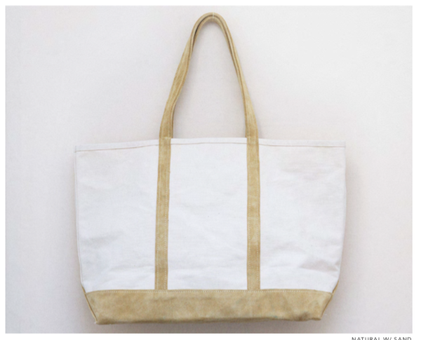 Stanley & Sons canvas and suede tote - Natural Stanley & Sons canvas and suede tote - Natural