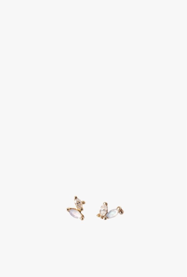 Laurie Fleming Gossamer Wing Studs - 14k Yellow Gold Laurie Fleming Gossamer Wing Studs - 14k Yellow Gold
