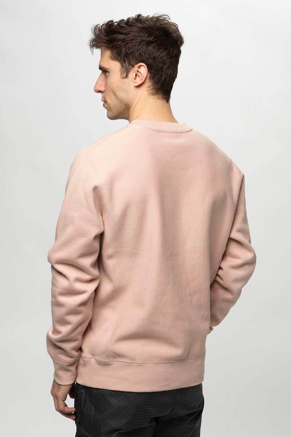 PLEASURES Balance Embroidered Premium Crewneck - Dusty Rose PLEASURES Balance Embroidered Premium Crewneck - Dusty Rose