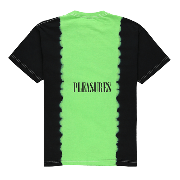 PLEASURES Breathe Split Dye T-Shirt - Black/Green PLEASURES Breathe Split Dye T-Shirt - Black/Green