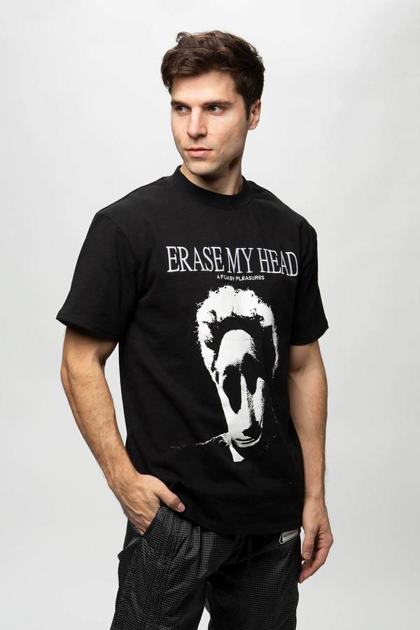 PLEASURES Erase My Head Premium T-Shirt - Black PLEASURES Erase My Head Premium T-Shirt - Black
