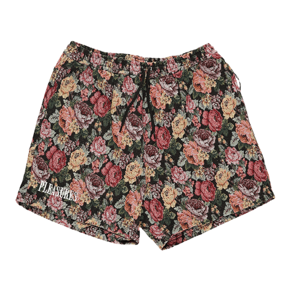 PLEASURES Floral Woven Shorts - Black PLEASURES Floral Woven Shorts - Black