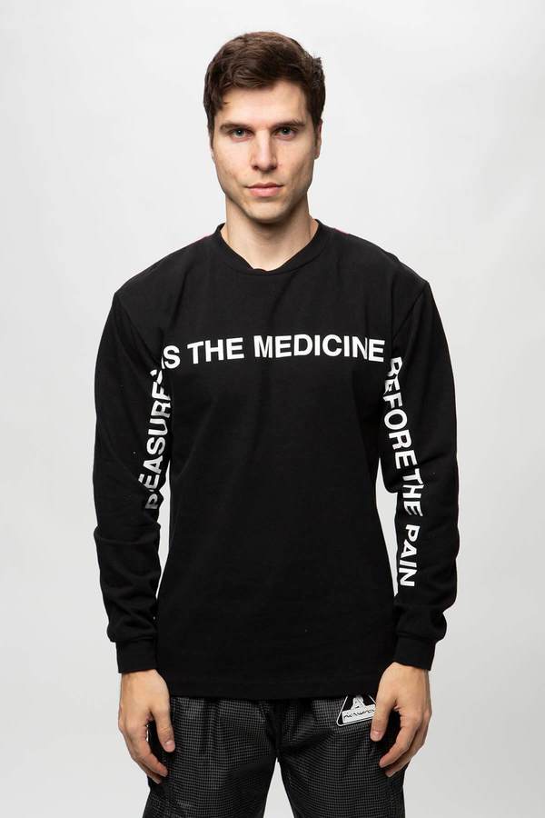 PLEASURES Medicine Premium Long Sleeve T-Shirt - Black PLEASURES Medicine Premium Long Sleeve T-Shirt - Black