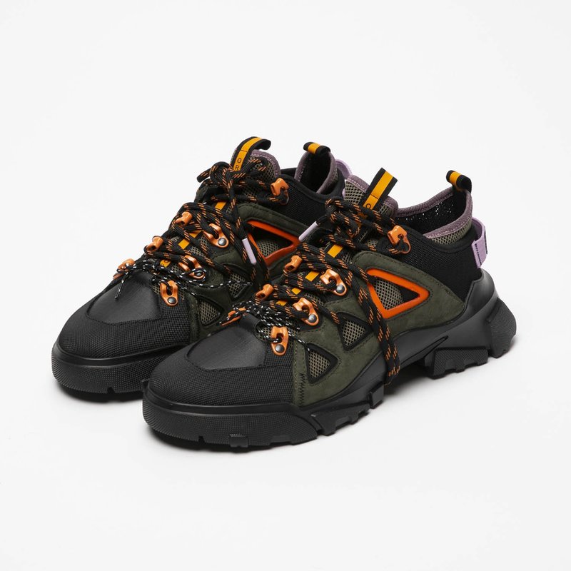 Alexander McQueen Orbyt Mid Black/Khaki/Orange Garmentory