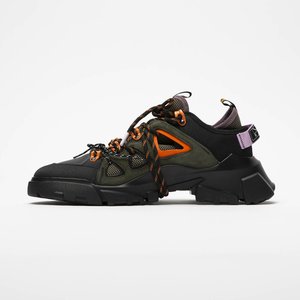 Alexander McQueen Orbyt Mid - Black/Khaki/Orange Alexander McQueen Orbyt Mid - Black/Khaki/Orange