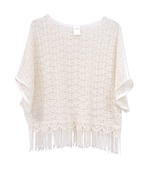 The Korner Crochet Sheer Top with Fringe The Korner Crochet Sheer Top with Fringe