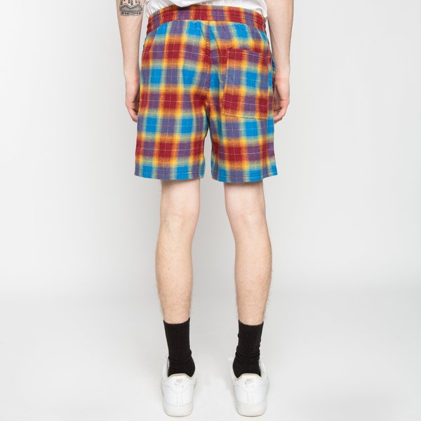 PLEASURES Shadow Plaid Shorts - Maroon PLEASURES Shadow Plaid Shorts - Maroon