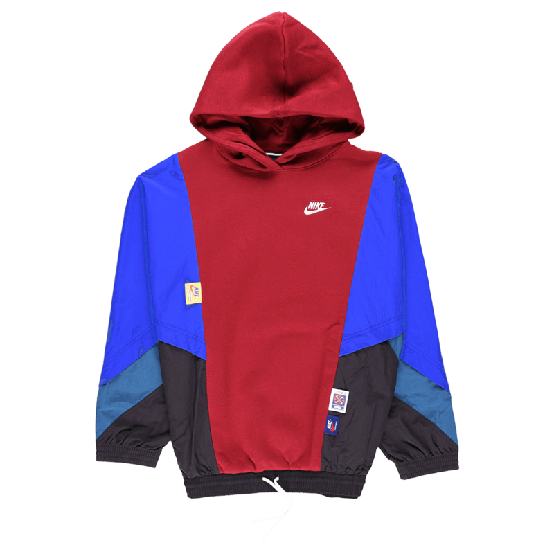 nike men's sportswear colorblocked pullover hoodie