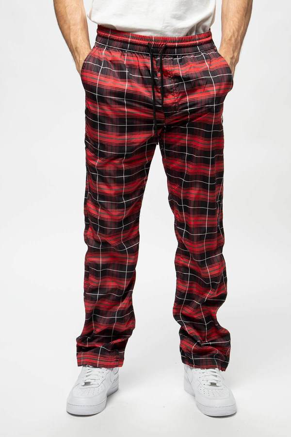 PLEASURES Wonder Track Pant - Black/Red PLEASURES Wonder Track Pant - Black/Red