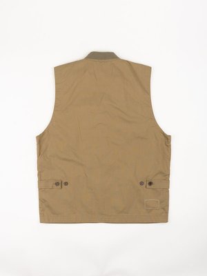 Universal Works Brixton Waistcoat Cotton Nylon Suiting - Khaki Universal Works Brixton Waistcoat Cotton Nylon Suiting - Khaki