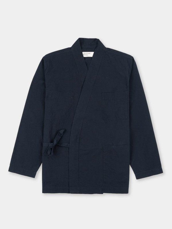 Universal Works Kyoto Work Jacket - Navy Cotton Ripstop Universal Works Kyoto Work Jacket - Navy Cotton Ripstop