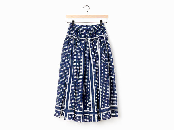 Sara Lanzi Gathered Skirt - Navy Sara Lanzi Gathered Skirt - Navy