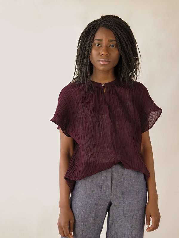 Erica Tanov patti blouse - beet Erica Tanov patti blouse - beet