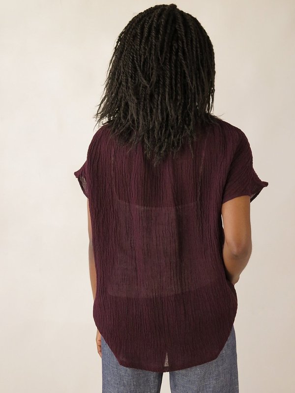 Erica Tanov patti blouse - beet Erica Tanov patti blouse - beet