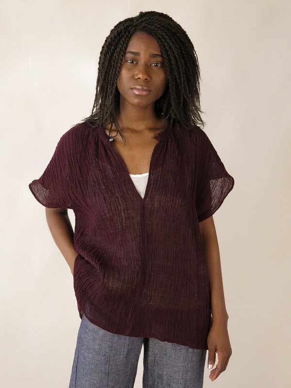 Erica Tanov patti blouse - beet Erica Tanov patti blouse - beet