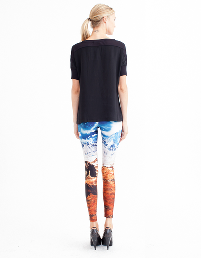JONATHAN SIMKHAI SILK BACK TEE JONATHAN SIMKHAI SILK BACK TEE