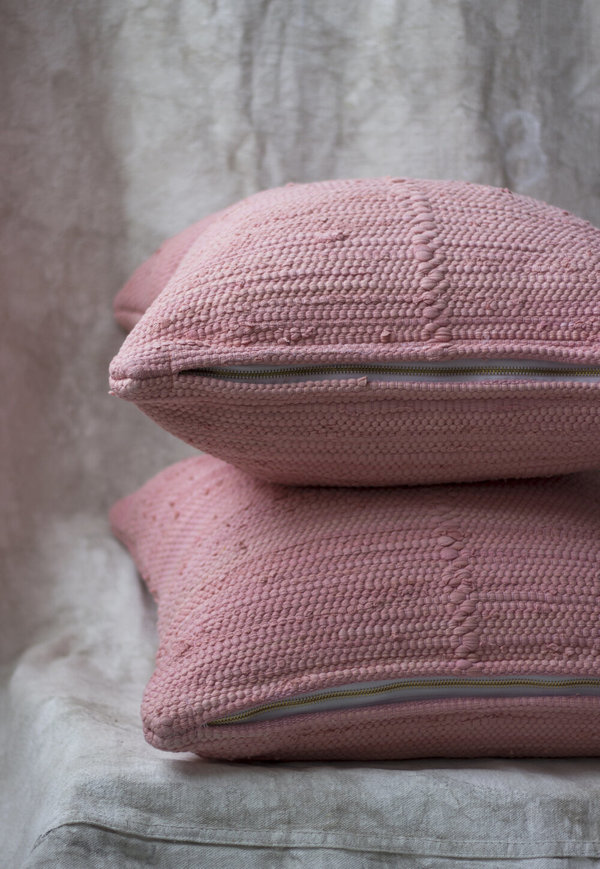 Cuttalossa & Co. Cotton Woven Pillow - Peony Cuttalossa & Co. Cotton Woven Pillow - Peony