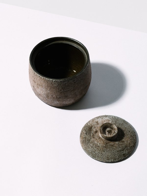 Nancy Kwon Dark Stoneware Container Nancy Kwon Dark Stoneware Container