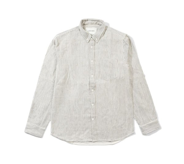 Native North Striped Herringbone Shirt Beige Native North Striped Herringbone Shirt Beige