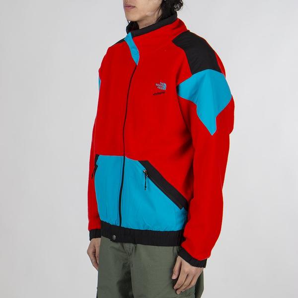 The North Face 90 Extreme Fleece Full Zip Jacket - Fiery Red Combo