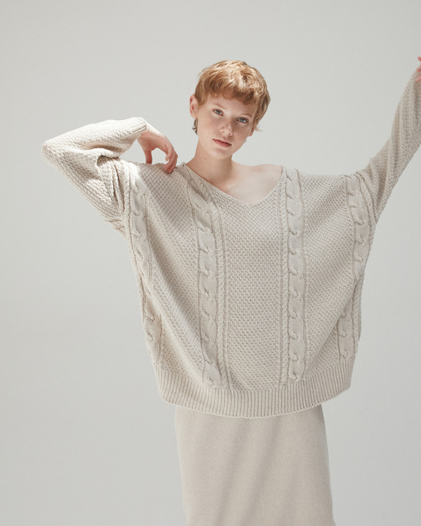 Monica Cordera Oversized Cable Knit Jumper Monica Cordera Oversized Cable Knit Jumper