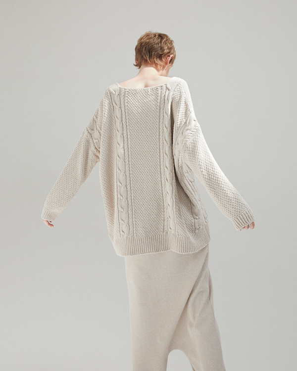 Monica Cordera Oversized Cable Knit Jumper Monica Cordera Oversized Cable Knit Jumper