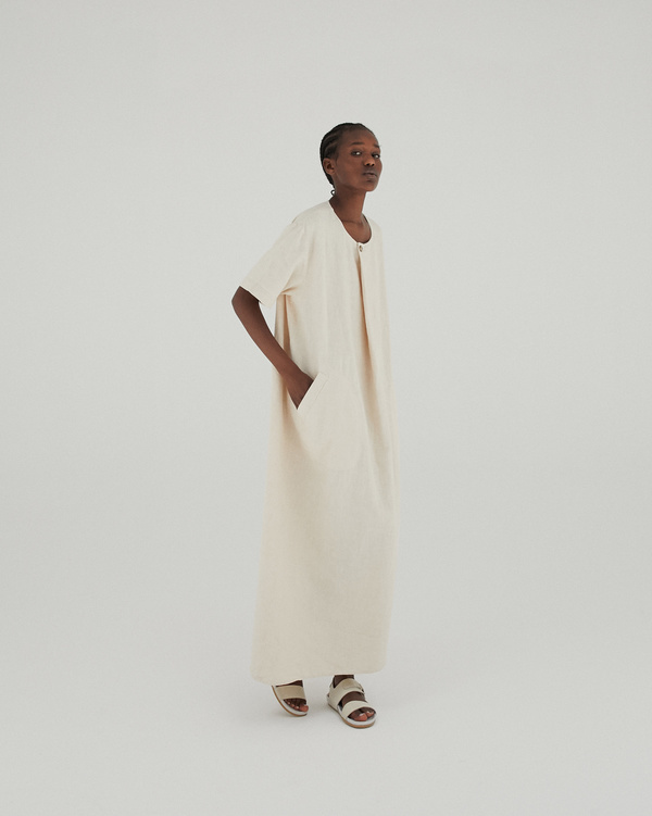 Monica Cordera Oversized Maxi Ramie Dress Monica Cordera Oversized Maxi Ramie Dress
