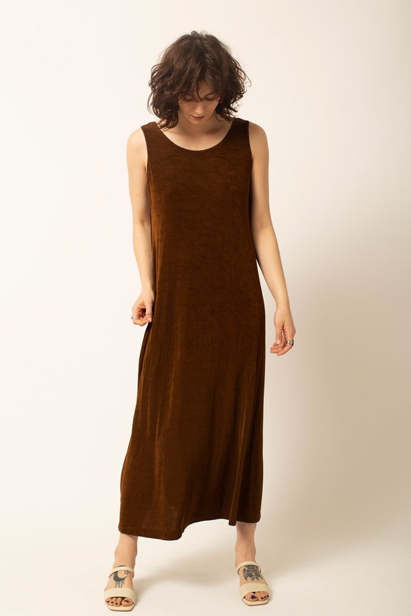 Preservation Vintage Midi Dress - Brown Preservation Vintage Midi Dress - Brown