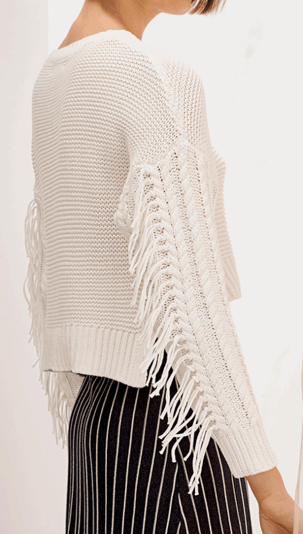 Charli Daphne Sweater Ivory Garmentory