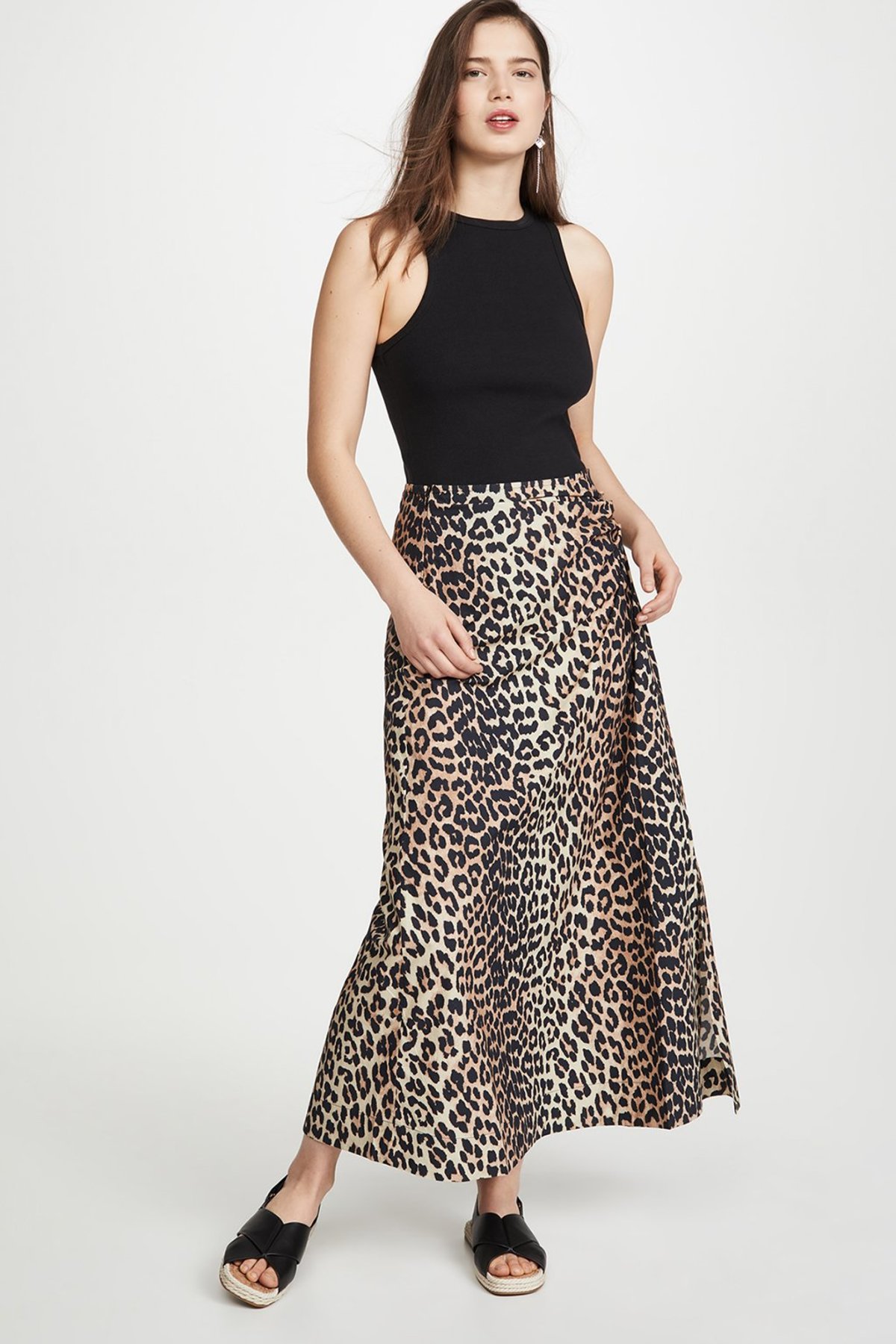 【関税＆送料込み】Ganni Leopard Print Maxi Skirt Ganni Leopard-Printed Maxi-Skirt | Liberty