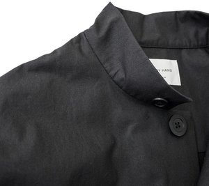 Still By Hand Oversized coated MAC - Black | Garmentory