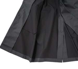 Still By Hand Oversized coated MAC - Black | Garmentory