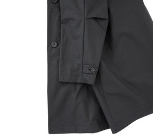 Still By Hand Oversized coated MAC - Black | Garmentory