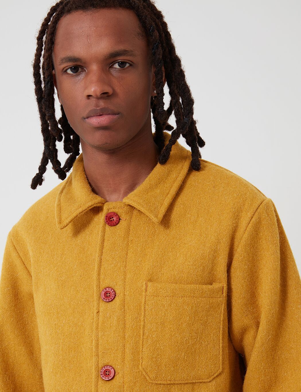 Le Laboureur Wool Work Jacket - Saffron | Garmentory